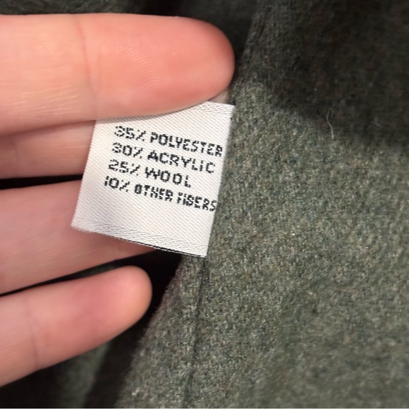 Vintage London Fog Classic Olive Green Trench Coat Size 10 - Picture 11 of 15